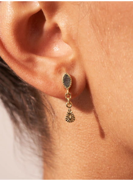 Mono Boucle d'oreille Nala Onyx Noir