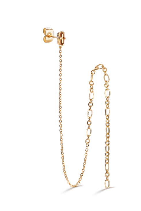 Boucle d'oreille bronze Leopold