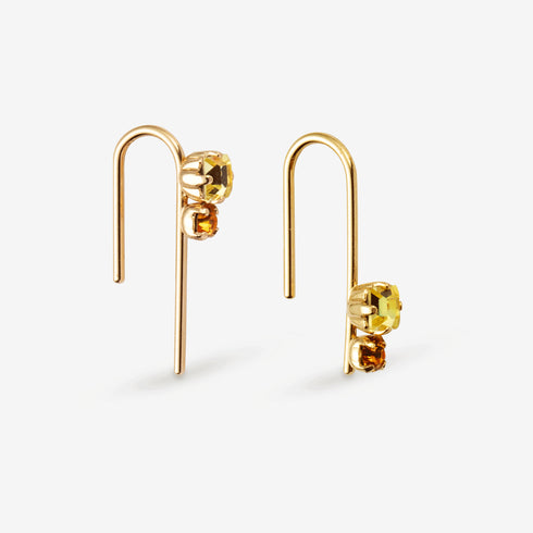 Paire de boucles asymétriques Valentin