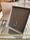 Collier initiale J - Say my Name Bleu Néon