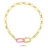 Collier Lock Me Up Rose Néon