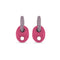 Boucles d'oreilles What About Me Petit ModÚle Rose Néon