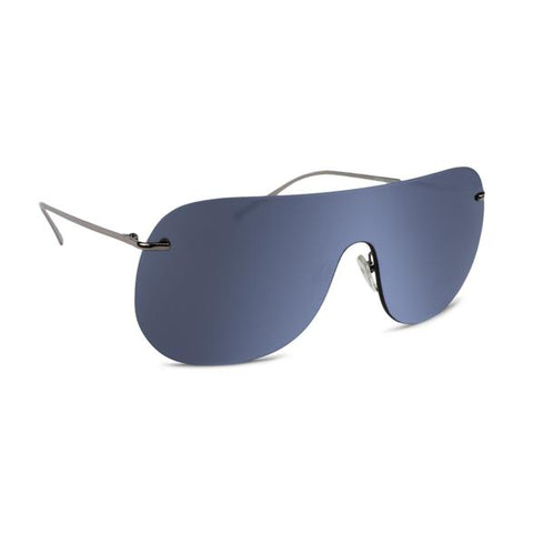 Lunettes de soleil D-Frame Mask - Gris Effet Miroir