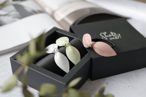 Trio élastiques cheveux bijoux Shatz Me - Vert Menthe, Rose Tendre, Blanc