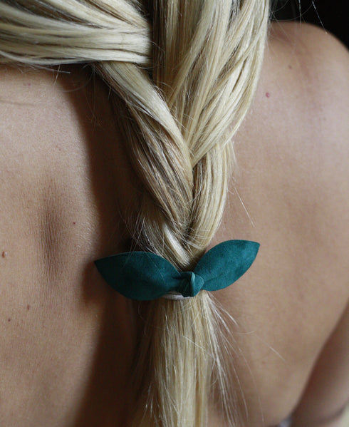 Trio élastiques cheveux bijoux Shatz Me - Vert Velours, Gris Clair, Violet Velours