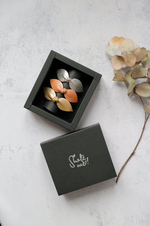 Trio élastiques cheveux bijoux Shatz Me - Nude, Doré et Argenté