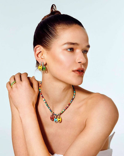 Boucles d'oreilles What About Me Petit ModĂšle Corail