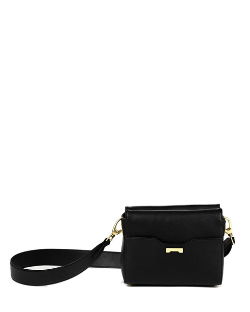 Sac Bandoulière en Cuir Vegan Noir