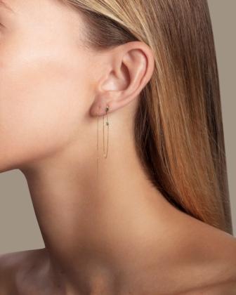 Boucle d'oreille vert Prosper