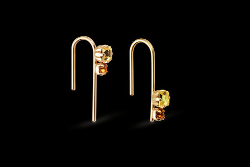 Paire de boucles asymétriques Valentin