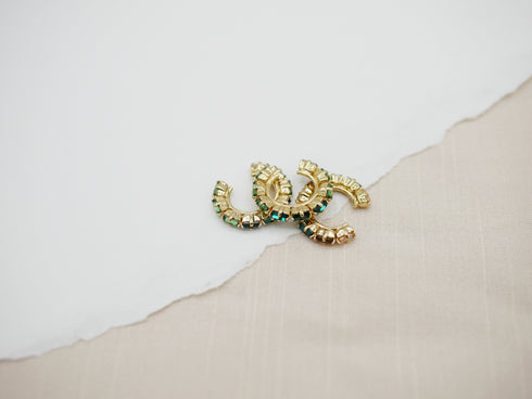 Bague d'oreille ear cuff cristaux bleus François