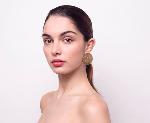 Boucles d'oreilles dorées Arto
