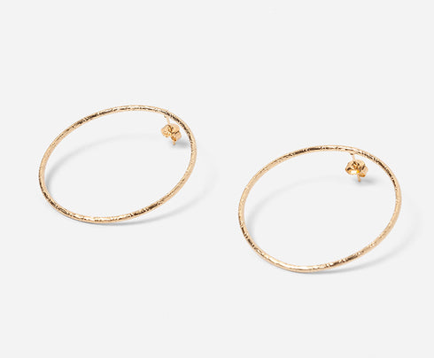 Boucles d'oreilles Babette dorées - Grand Modèle