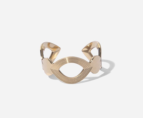 Bague Suzon, dorée et ajustable