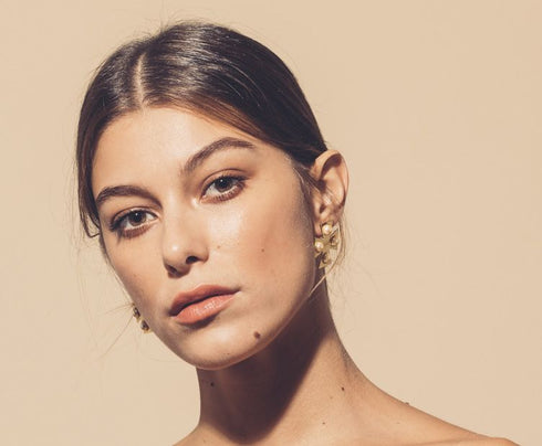 Boucles d'oreilles Nostra, perle