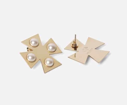 Boucles d'oreilles Nostra, perle