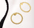 Boucles d'oreilles dorées Edmée