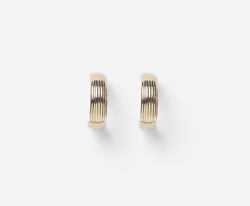 Boucles d'oreilles créoles dorées Hildi