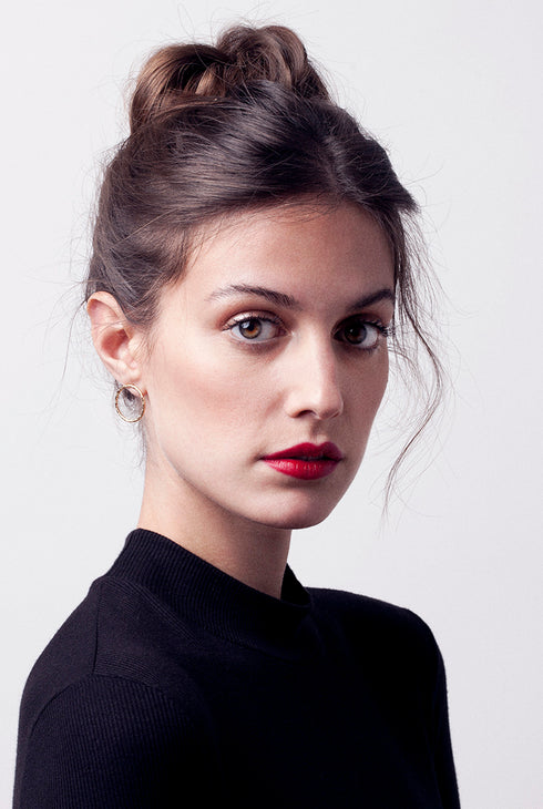 Boucles d'oreilles Babette argentées - Petit Modèle