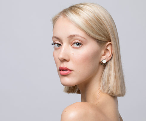 Boucles d'oreilles dorées Lio